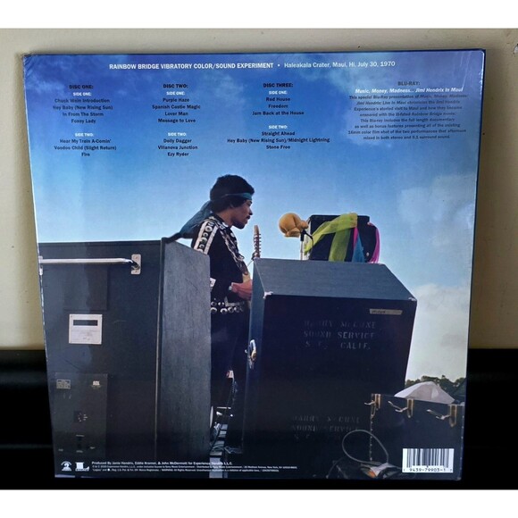 The Jimi Hendrix Experience "Live in Maui" 3LP Vinyl SEALED Box Set Bluray- Book - Picture 3 of 3